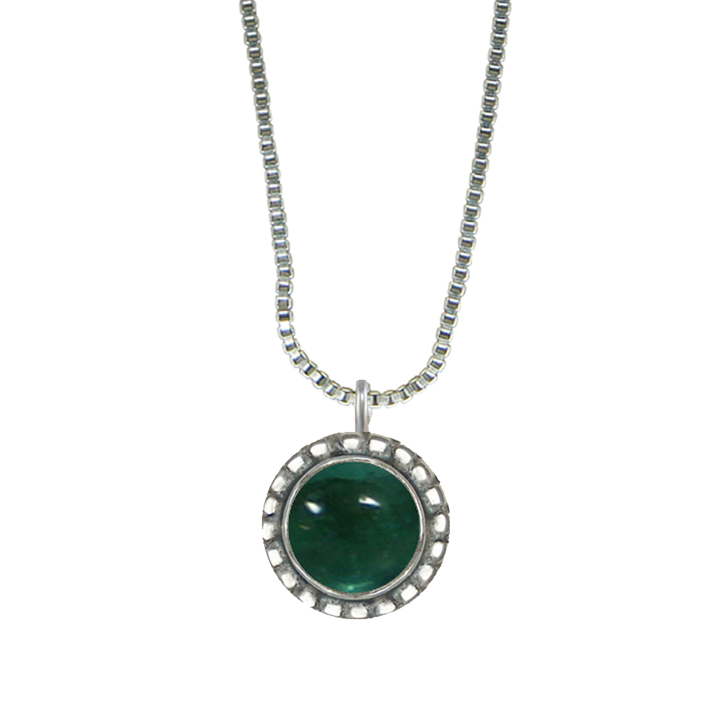 Sterling Silver Little Fluorite Pendant Necklace